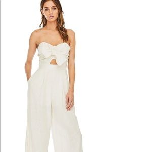 Astr the Label Mara Natural Linen Jumpsuit